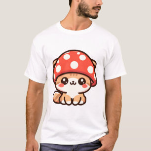 Katze Pilz Niedliche Katze  T-Shirt