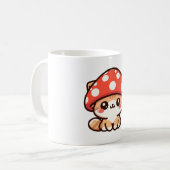 Katze Pilz Süße Kitty Kaffeetasse (Vorderseite Links)
