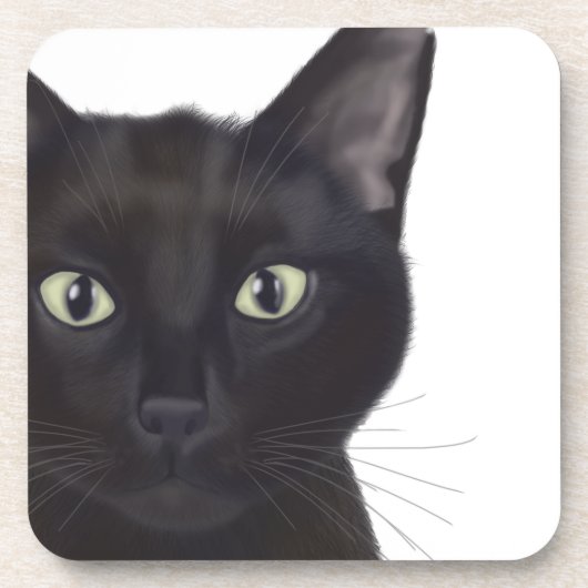 Katze, Portrait von Gus Getränkeuntersetzer (Vorderseite)