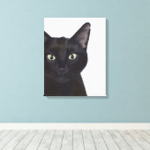 Katze, Portrait von Gus Leinwanddruck (Insitu (Holzboden))