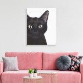 Katze, Portrait von Gus Leinwanddruck (Insitu (Wohnzimmer))