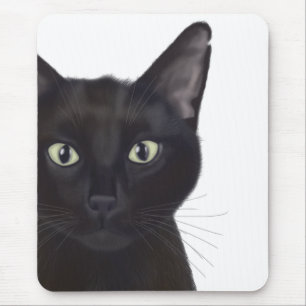 Katze, Portrait von Gus Mousepad