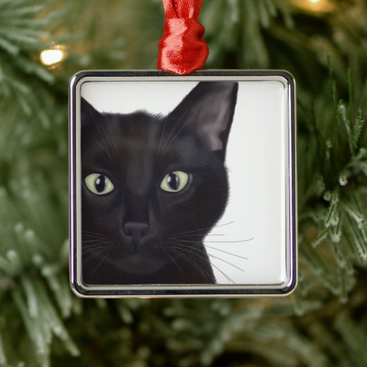 Katze, Portrait von Gus Ornament Aus Metall (Baum)