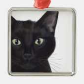 Katze, Portrait von Gus Ornament Aus Metall (Vorne)