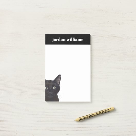 Katze, Portrait von Gus Post-it Klebezettel (Auf Schreibtisch)