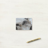 Katze Post-it Klebezettel (Auf Schreibtisch)