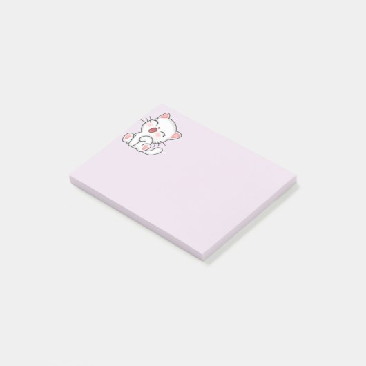 Katze Post-it Klebezettel (angewinkelt)