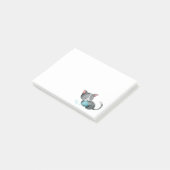 Katze Post-it Klebezettel (angewinkelt)