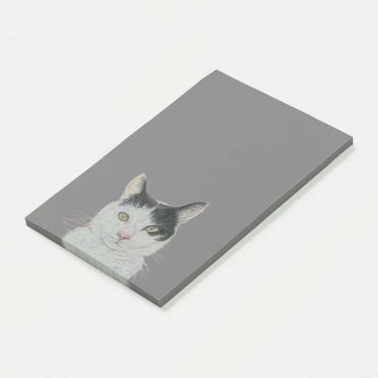 Katze Post-it Klebezettel (angewinkelt)