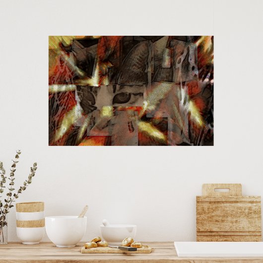 Katze Poster (Küche)