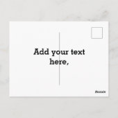 Katze Postkarte (Rückseite)