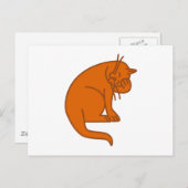 Katze Postkarte (Vorne/Hinten)
