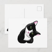 Katze Postkarte (Vorne/Hinten)