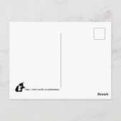 Katze Postkarte (Rückseite)