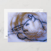 Katze Postkarte (Vorne/Hinten)