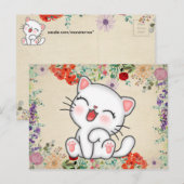Katze Postkarte (Vorne/Hinten)