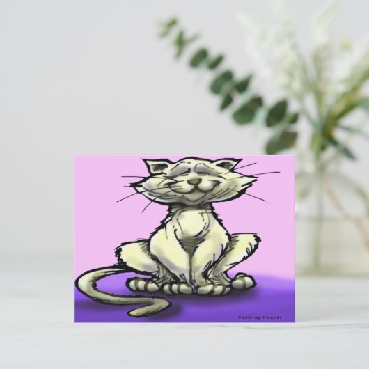 Katze Postkarte (Stehend Vorderseite)