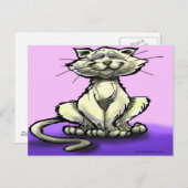 Katze Postkarte (Vorne/Hinten)
