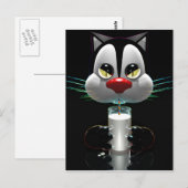 Katze Postkarte (Vorne/Hinten)