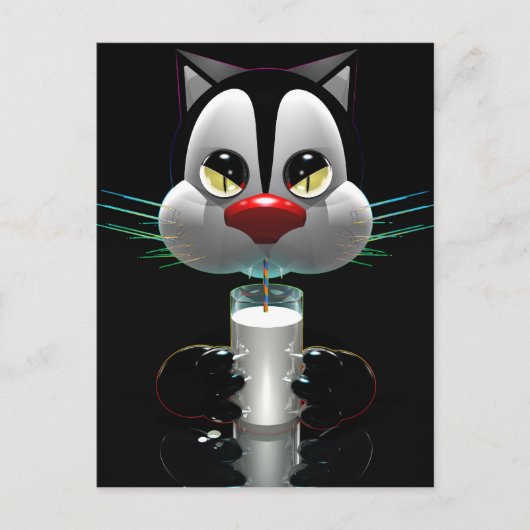 Katze Postkarte (Vorderseite)