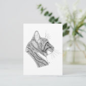 Katze Postkarte (Stehend Vorderseite)