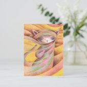 Katze Postkarte (Stehend Vorderseite)