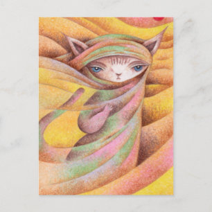 Katze Postkarte