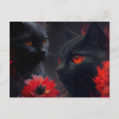 Katze Postkarte (Vorderseite)
