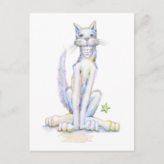 Katze Postkarte (Vorderseite)