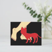 Katze Postkarte (Stehend Vorderseite)