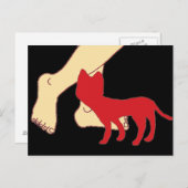 Katze Postkarte (Vorne/Hinten)