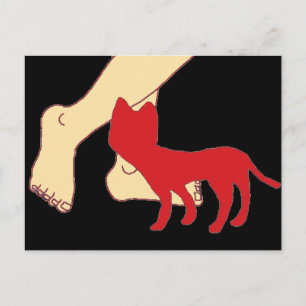 Katze Postkarte