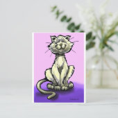 Katze Postkarte (Stehend Vorderseite)