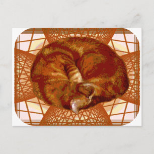 Katze Postkarte