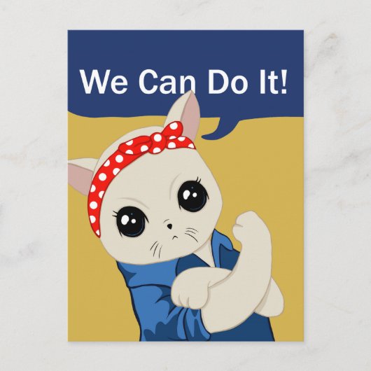 Katze Postkarte (Vorderseite)