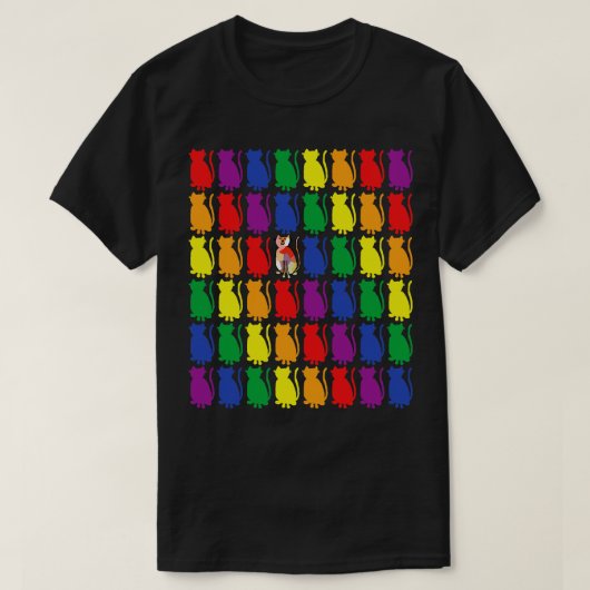 Katze Pride T-Shirt (Design vorne)