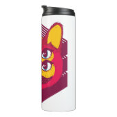 Katze Psychedelisch Thermosbecher (Nach rechts gedreht)
