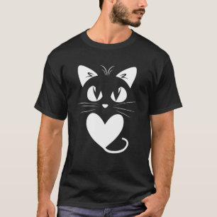 Katze Pullover Katzenherz für Liebe Katze Frauen G