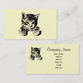 Katze PURRfection Visitenkarte (Vorne/Hinten)