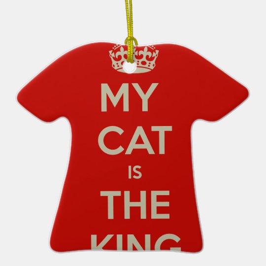 Katze Qoute Keramik T-Shirt-Ornament