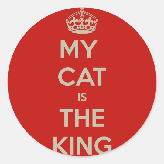 Katze Qoute Runder Aufkleber