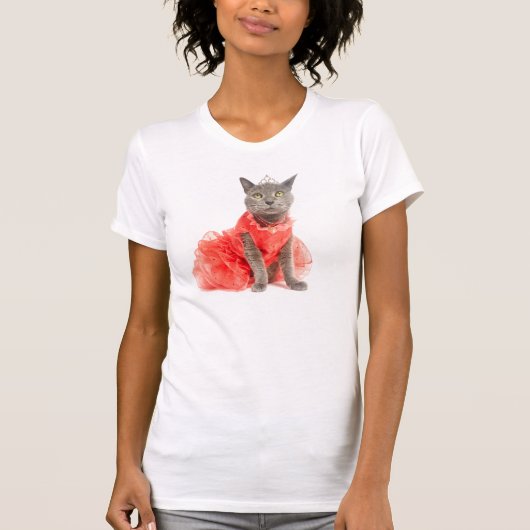 Katze Quinceanera T-Shirt (Vorderseite)