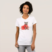 Katze Quinceanera T-Shirt (Vorne ganz)