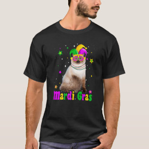 Katze Ragdoll Maske Mardi Gras Karneval Tiere Katz T-Shirt