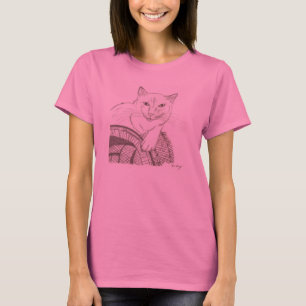 Katze Ragdoll Porträt Damen Langarm T-Shirt