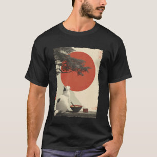 Katze Ramen Ästhetik Japanische Ukiyo-e Kunstwerke T-Shirt