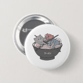 Katze Ramen Kawaii Button (Vorne & Hinten)