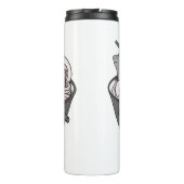 Katze Ramen Kawaii Thermosbecher (Rückseite)