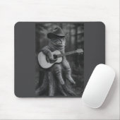 Katze raucht Zigarette Waschbär Opossum Lustiges M Mousepad (Mit Mouse)