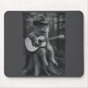 Katze raucht Zigarette Waschbär Opossum Lustiges M Mousepad